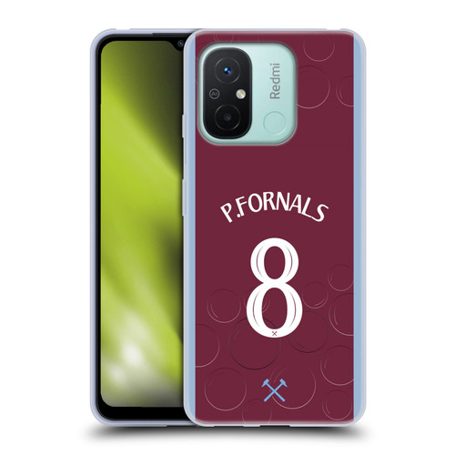 West Ham United FC 2023/24 Players Home Kit Pablo Fornals Soft Gel Case for Xiaomi Redmi 12C