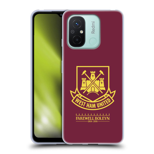 West Ham United FC Retro Crest 2015/16 Final Home Soft Gel Case for Xiaomi Redmi 12C