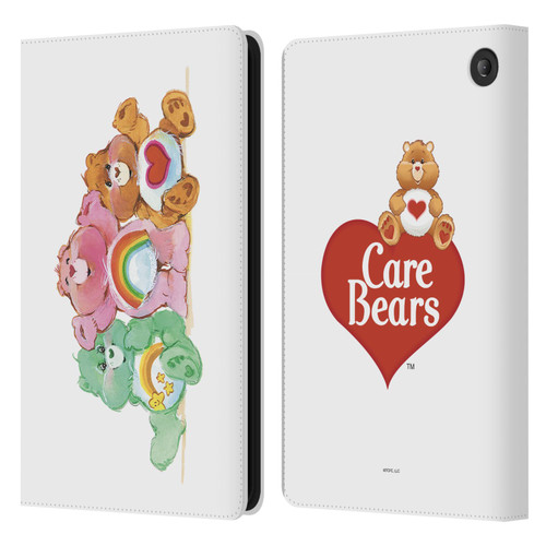 Care Bears Classic Group Leather Book Wallet Case Cover For Amazon Fire 7 2022