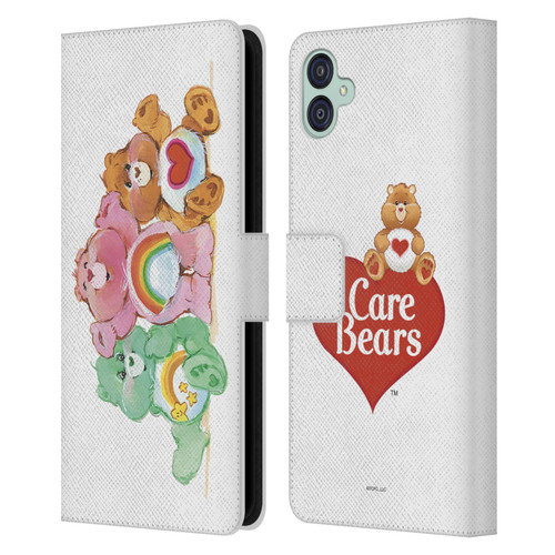 Care Bears Classic Group Leather Book Wallet Case Cover For Samsung Galaxy M04 5G / A04e