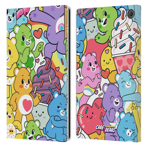 Care Bears Sweet And Savory Character Pattern Leather Book Wallet Case Cover For Amazon Fire Max 11 2023