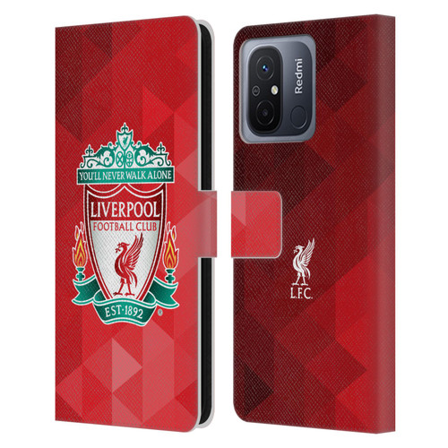 Liverpool Football Club Crest 1 Red Geometric 1 Leather Book Wallet Case Cover For Xiaomi Redmi 12C