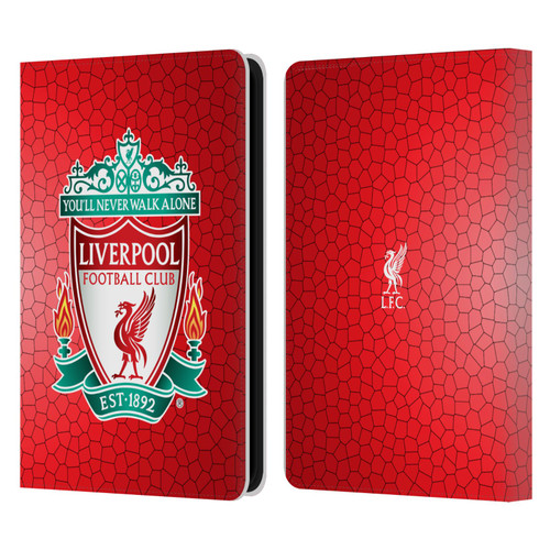 Liverpool Football Club Crest 2 Red Pixel 1 Leather Book Wallet Case Cover For Amazon Kindle 11th Gen 6in 2022