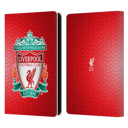 Liverpool Football Club Crest 2 Red Pixel 1 Leather Book Wallet Case Cover For Amazon Kindle Paperwhite 5 (2021)