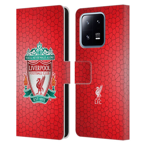 Liverpool Football Club Crest 2 Red Pixel 1 Leather Book Wallet Case Cover For Xiaomi 13 Pro 5G
