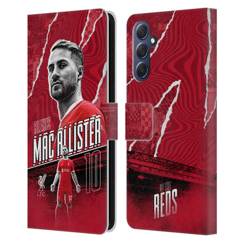 Liverpool Football Club 2023/24 First Team Alexis Mac Allister Leather Book Wallet Case Cover For Samsung Galaxy M54 5G