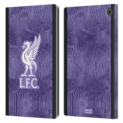 Liverpool Football Club 2023/24 Third Kit Leather Book Wallet Case Cover For Amazon Fire Max 11 2023