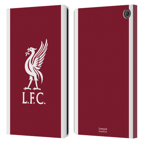 Liverpool Football Club 2023/24 Home Kit Leather Book Wallet Case Cover For Amazon Fire Max 11 2023