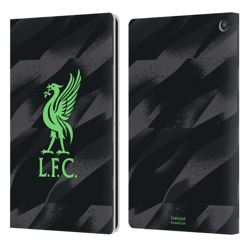 Liverpool Football Club 2023/24 Home Goalkeeper Kit Leather Book Wallet Case Cover For Amazon Fire HD 10 / Plus 2021