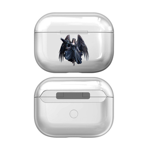 Anne Stokes Fantasy Designs Raven Clear Hard Crystal Cover Case for Apple AirPods Pro 2 Charging Case