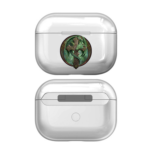 Anne Stokes Fantasy Designs Woodland Guardian Dragon Clear Hard Crystal Cover Case for Apple AirPods Pro 2 Charging Case