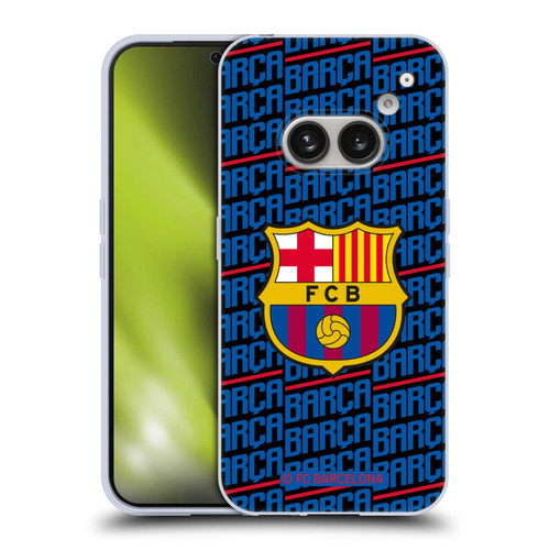 FC Barcelona Crest Patterns Barca Soft Gel Case for Nothing Phone (2a)