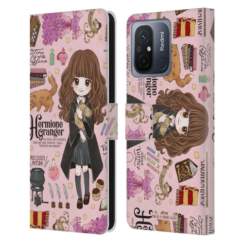 Harry Potter Deathly Hallows XXXVII Hermione Pattern Leather Book Wallet Case Cover For Xiaomi Redmi 12C