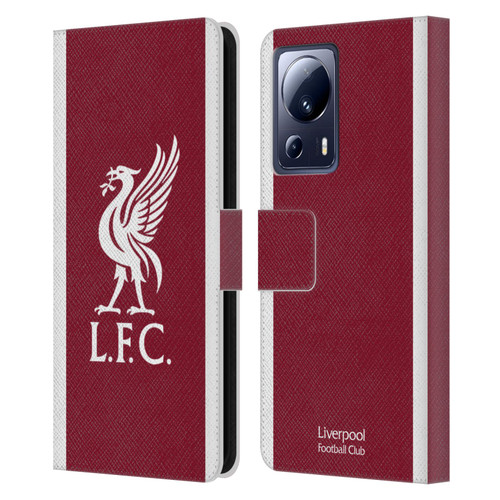 Liverpool Football Club 2023/24 Home Kit Leather Book Wallet Case Cover For Xiaomi 13 Lite 5G