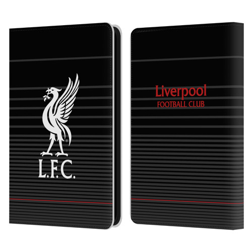 Liverpool Football Club Liver Bird White On Black Kit Leather Book Wallet Case Cover For Amazon Kindle 11th Gen 6in 2022