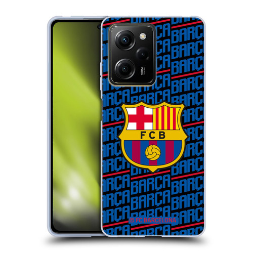 FC Barcelona Crest Patterns Barca Soft Gel Case for Xiaomi Redmi Note 12 Pro 5G