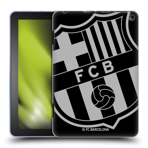 FC Barcelona Crest Oversized Soft Gel Case for Amazon Fire HD 8/Fire HD 8 Plus 2020