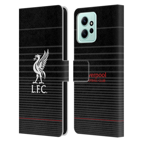 Liverpool Football Club Liver Bird White On Black Kit Leather Book Wallet Case Cover For Xiaomi Redmi 12