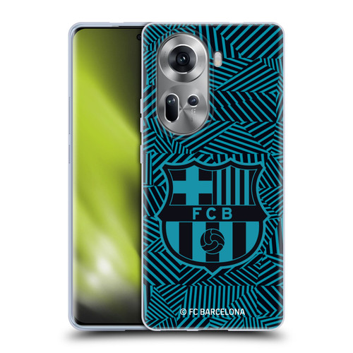 FC Barcelona Crest Black Soft Gel Case for OPPO Reno11
