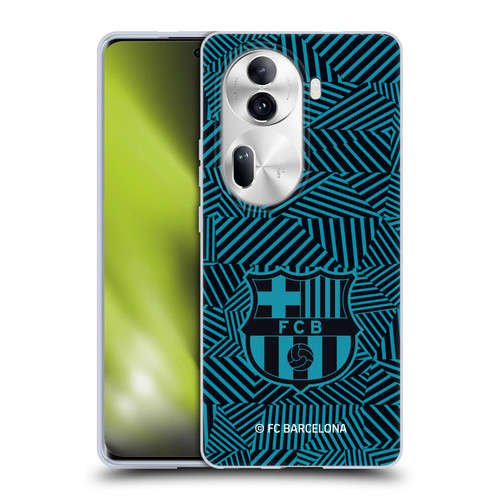 FC Barcelona Crest Black Soft Gel Case for OPPO Reno11 Pro