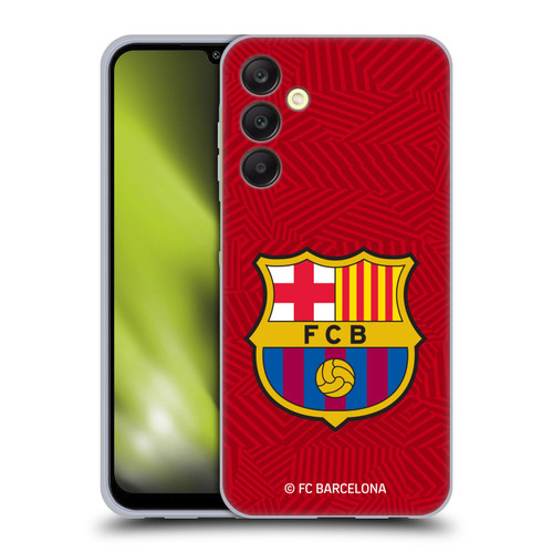 FC Barcelona Crest Red Soft Gel Case for Samsung Galaxy A25 5G
