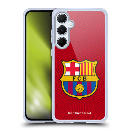 FC Barcelona Crest Red Soft Gel Case for Samsung Galaxy A55 5G