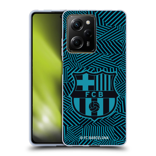 FC Barcelona Crest Black Soft Gel Case for Xiaomi Redmi Note 12 Pro 5G