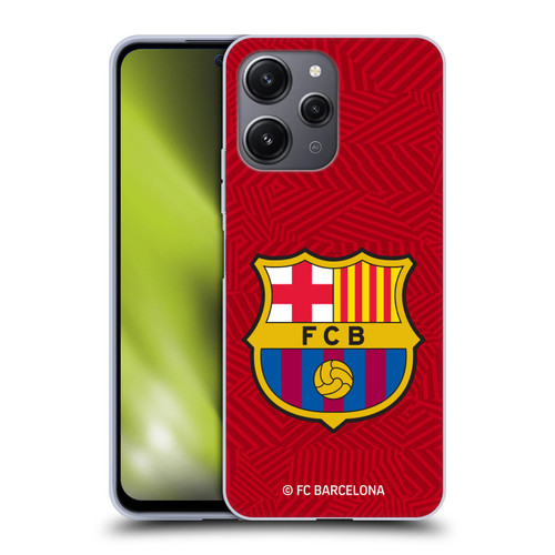 FC Barcelona Crest Red Soft Gel Case for Xiaomi Redmi 12