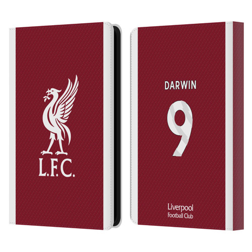 Liverpool Football Club 2023/24 Players Home Kit Darwin Núñez Leather Book Wallet Case Cover For Amazon Kindle Paperwhite 5 (2021)