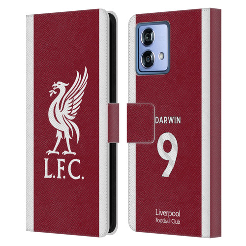 Liverpool Football Club 2023/24 Players Home Kit Darwin Núñez Leather Book Wallet Case Cover For Motorola Moto G84 5G