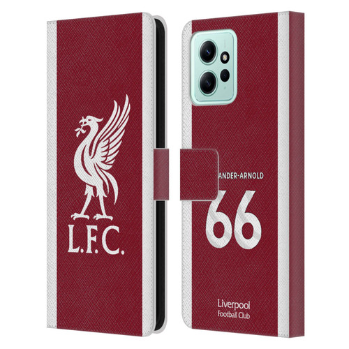 Liverpool Football Club 2023/24 Players Home Kit Trent Alexander-Arnold Leather Book Wallet Case Cover For Xiaomi Redmi 12