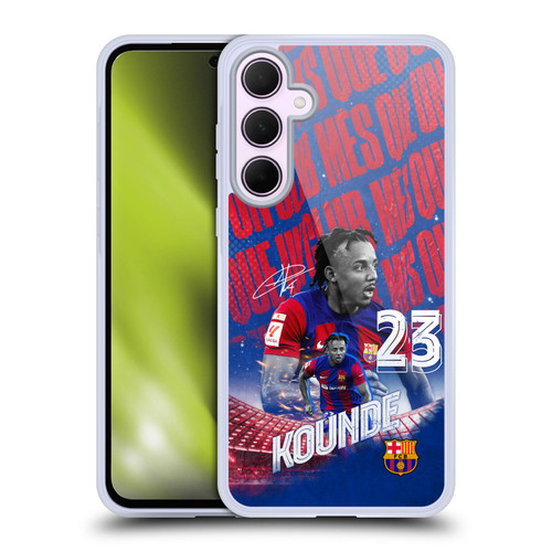 FC Barcelona 2023/24 First Team Jules Koundé Soft Gel Case for Samsung Galaxy A35 5G