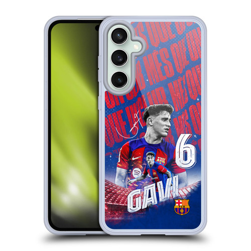 FC Barcelona 2023/24 First Team Gavi Soft Gel Case for Samsung Galaxy S23 FE 5G