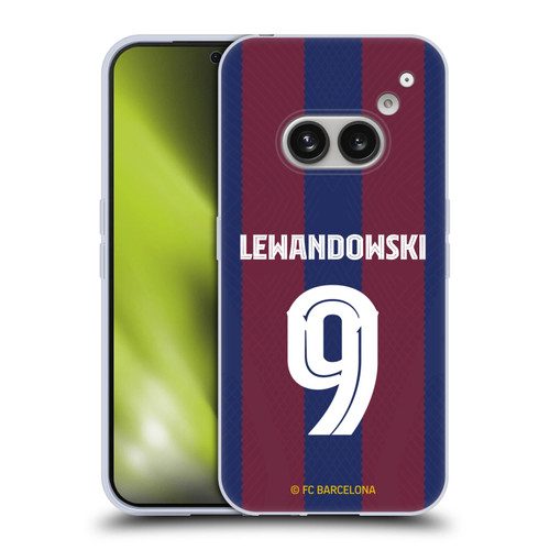 FC Barcelona 2023/24 Players Home Kit Robert Lewandowski Soft Gel Case for Nothing Phone (2a)