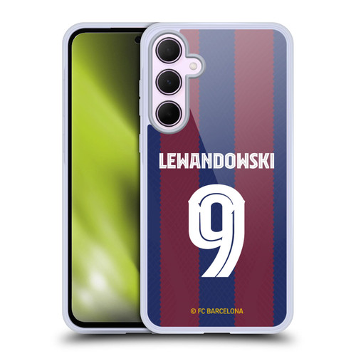 FC Barcelona 2023/24 Players Home Kit Robert Lewandowski Soft Gel Case for Samsung Galaxy A35 5G