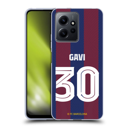 FC Barcelona 2023/24 Players Home Kit Gavi Soft Gel Case for Xiaomi Redmi Note 12 4G