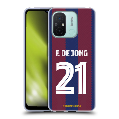 FC Barcelona 2023/24 Players Home Kit Frenkie de Jong Soft Gel Case for Xiaomi Redmi 12C