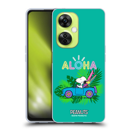 Peanuts Snoopy Aloha Disco Tropical Surf Soft Gel Case for OnePlus Nord CE 3 Lite 5G