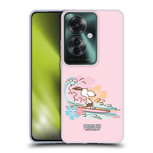 Peanuts Beach Snoopy Surf Soft Gel Case for OPPO Reno11 F 5G / F25 Pro 5G