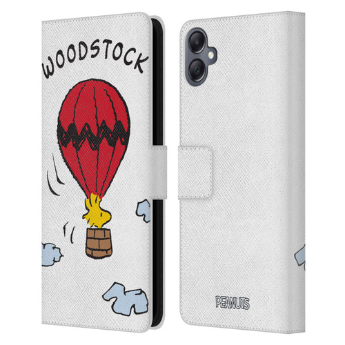 Peanuts Characters Woodstock Leather Book Wallet Case Cover For Samsung Galaxy A05