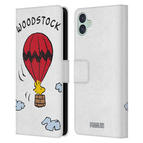Peanuts Characters Woodstock Leather Book Wallet Case Cover For Samsung Galaxy M04 5G / A04e