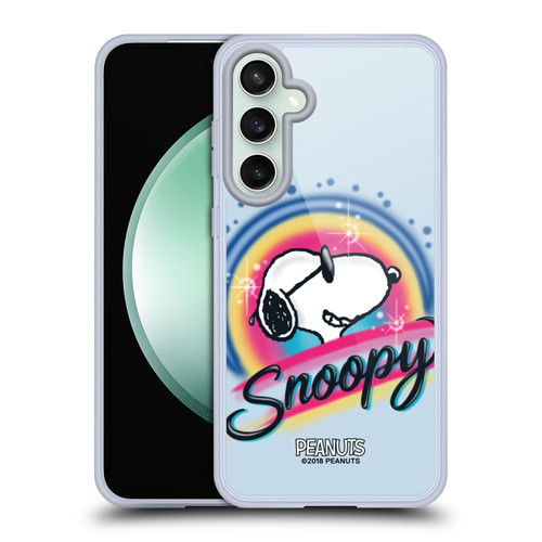 Peanuts Snoopy Boardwalk Airbrush Colourful Sunglasses Soft Gel Case for Samsung Galaxy S23 FE 5G