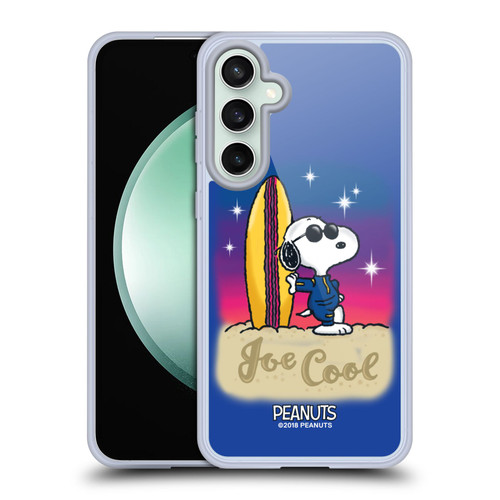 Peanuts Snoopy Boardwalk Airbrush Joe Cool Surf Soft Gel Case for Samsung Galaxy S23 FE 5G