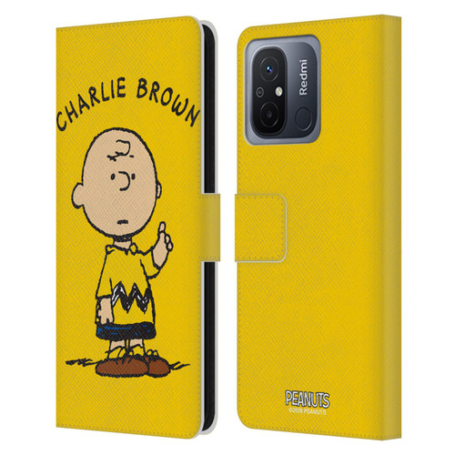 Peanuts Characters Charlie Brown Leather Book Wallet Case Cover For Xiaomi Redmi 12C