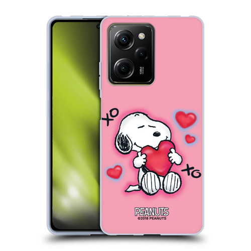 Peanuts Snoopy Boardwalk Airbrush XOXO Soft Gel Case for Xiaomi Redmi Note 12 Pro 5G