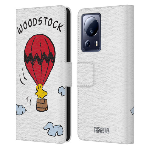 Peanuts Characters Woodstock Leather Book Wallet Case Cover For Xiaomi 13 Lite 5G