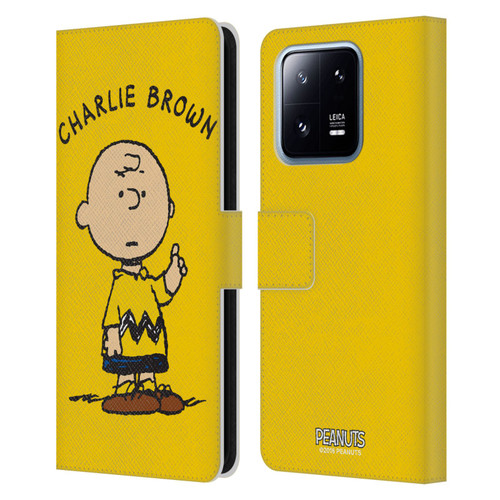 Peanuts Characters Charlie Brown Leather Book Wallet Case Cover For Xiaomi 13 Pro 5G