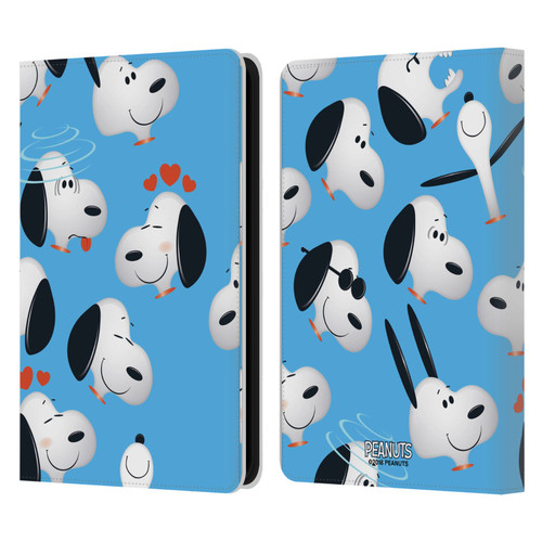 Peanuts Character Patterns Snoopy Leather Book Wallet Case Cover For Amazon Kindle 11th Gen 6in 2022