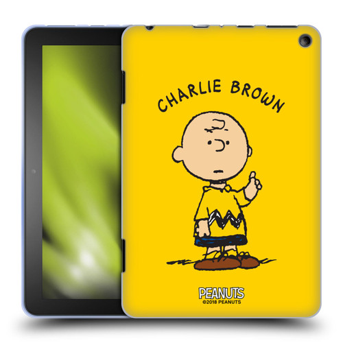 Peanuts Characters Charlie Brown Soft Gel Case for Amazon Fire HD 8/Fire HD 8 Plus 2020