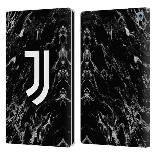 Juventus Football Club Marble Black Leather Book Wallet Case Cover For Amazon Fire HD 10 / Plus 2021